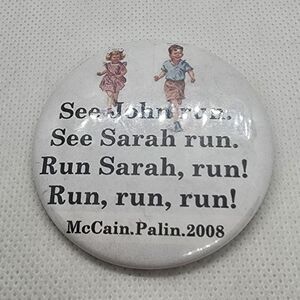 John McCain & Sarah Palin 2008 Button Pin